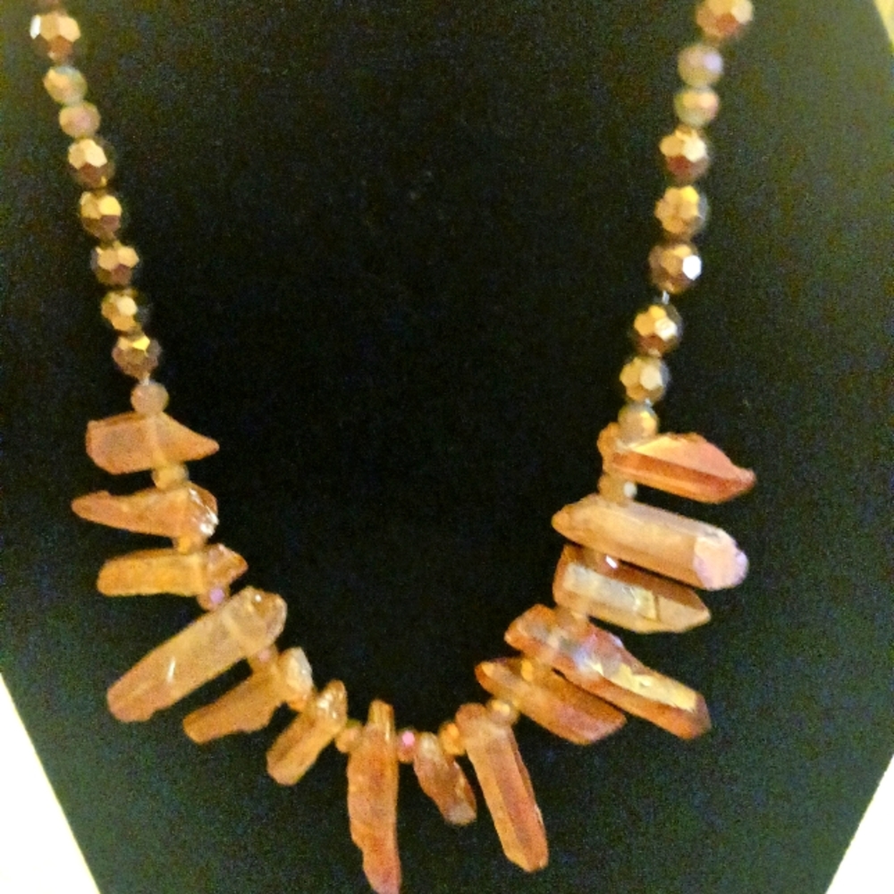 Handcrafted Coral Modern Crocker